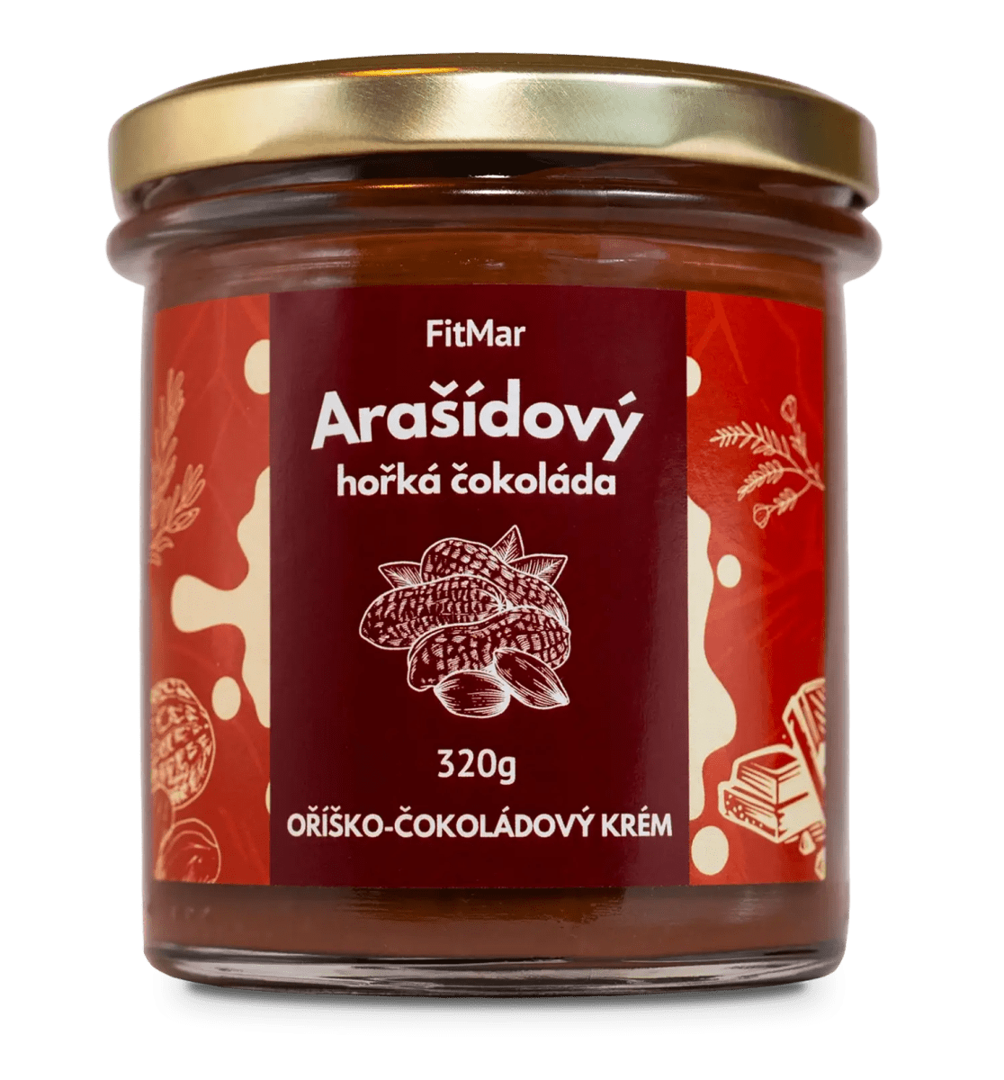 Arašidový krém s horkou čokoládou