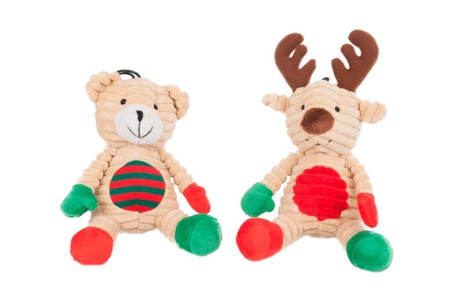 Flamingo Vánoční hračka manšestrová 18cm