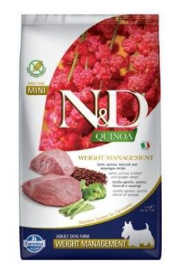 N&D Quinoa DOG Weight Mnmgnt Lamb &Broccoli Mini