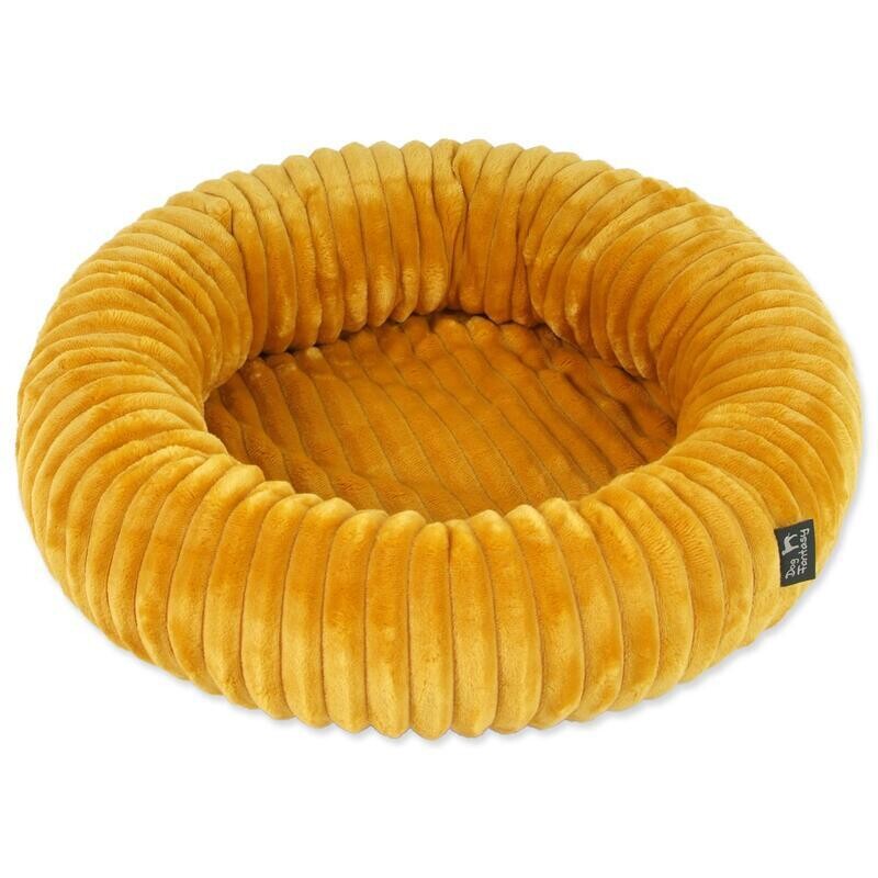 Pelech Dog Fantasy Stripe kulatý hořčicový