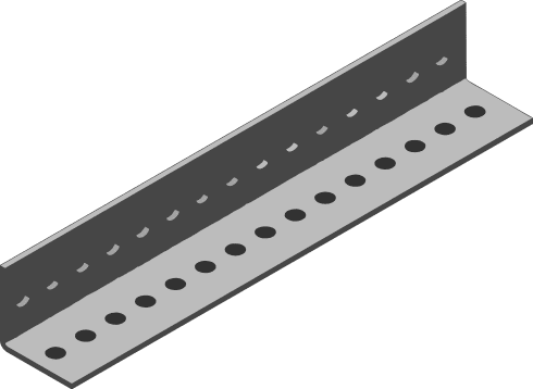 Konštrukčný L-uholník 2x30 mm dĺžka 2 m