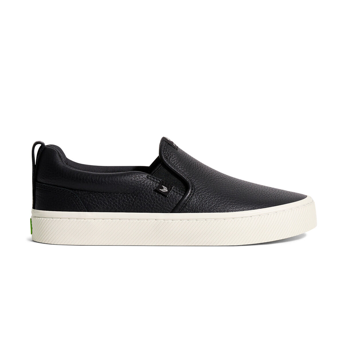 Dámské volnočasové boty Cariuma SLIP-ON Black Premium Leather Sneaker