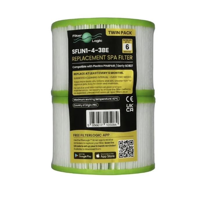 FilterLogic SFLIN1-4-3BE filter do vírivky Intex 29001 S1, Pure Spa, Pleatco PIN4 PAIR