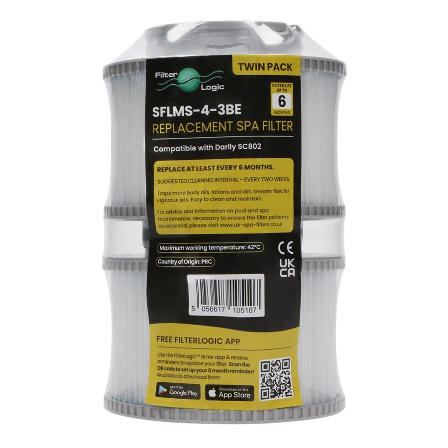 FilterLogic SFLMS-4-3-BE filter do vírivky kompatibilní s MSpa