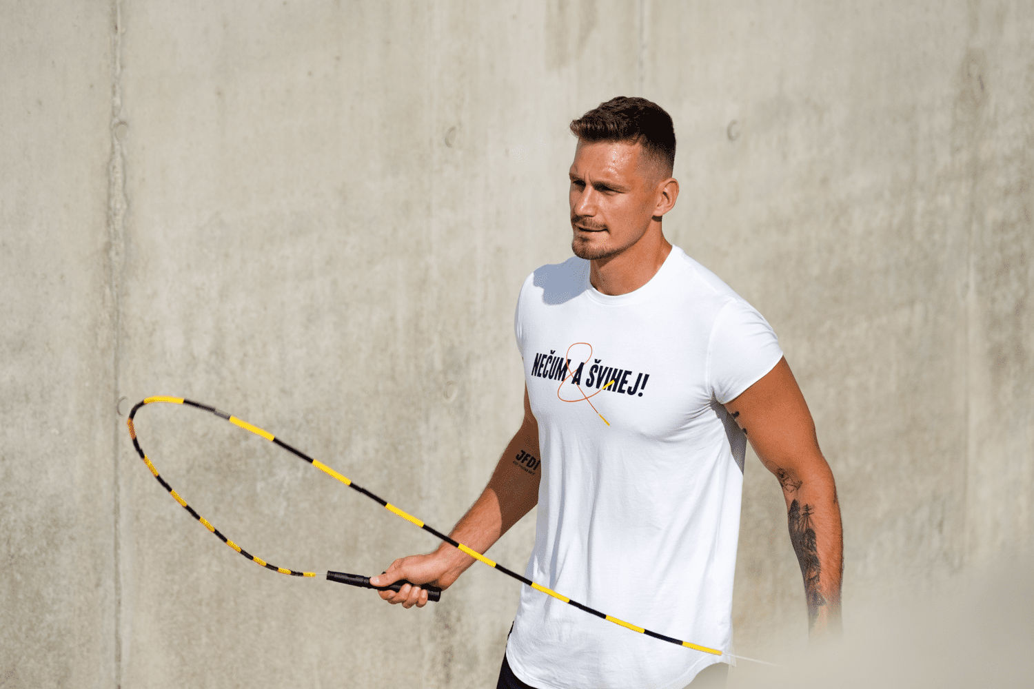 Tričko biele Nečum a Švihej unisex Veľkosť: L