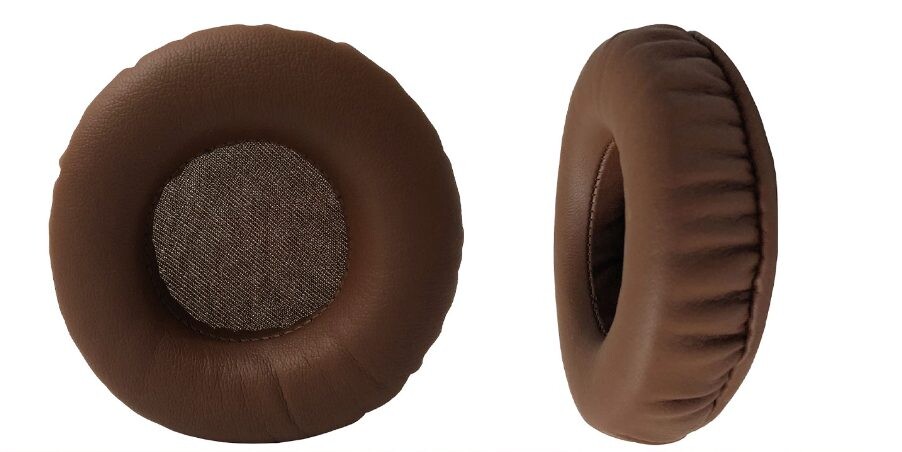 Náhradné náušníky pre slúchadlá Skullcandy Grind - Hnedé, kožené