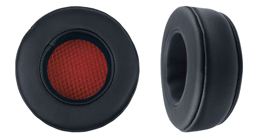 Náhradné náušníky pre slúchadlá Skullcandy Grind - Čierne s červeným vnútrom