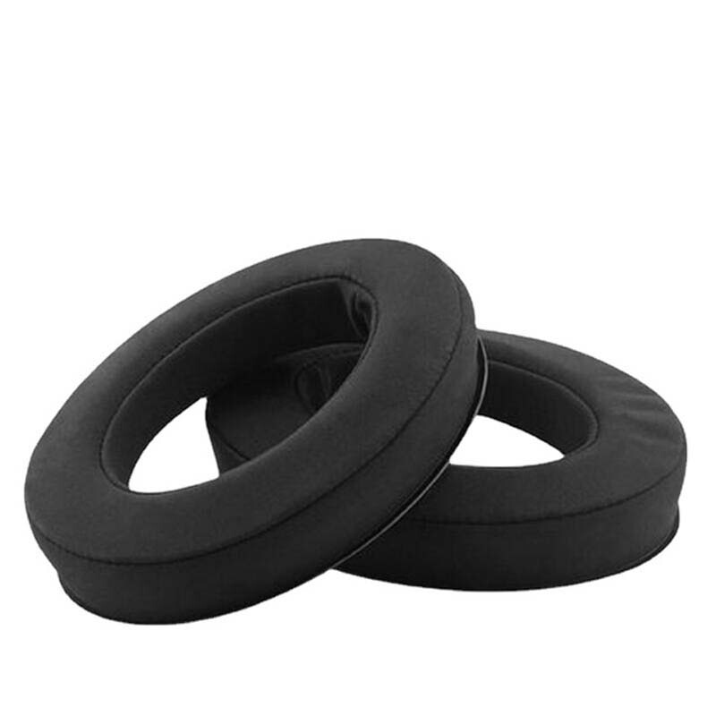 Náhradné náušníky pre slúchadlá Sennheiser HD515, 518, 555, 595, 598, 558, PC360 - Čierne matné, kožené