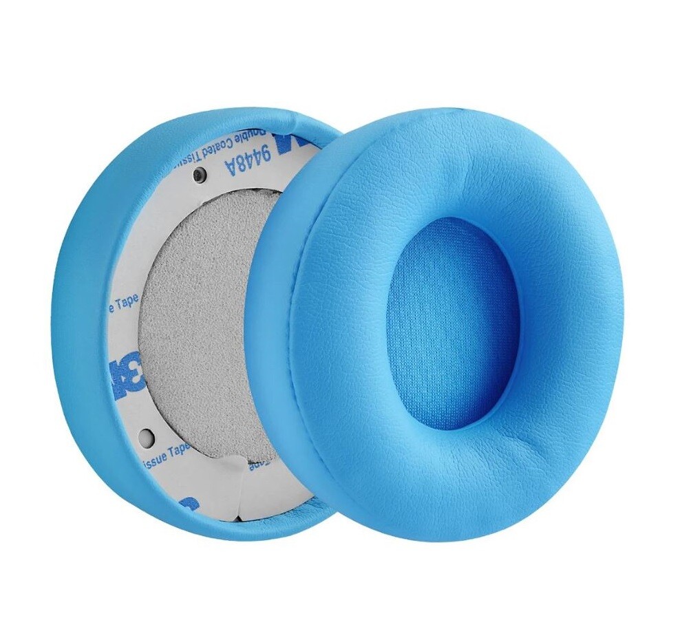 Náhradné náušníky pre slúchadlá Beats Solo Pro Wireless, Beats Solo Pro - Svetlo modré, kožené