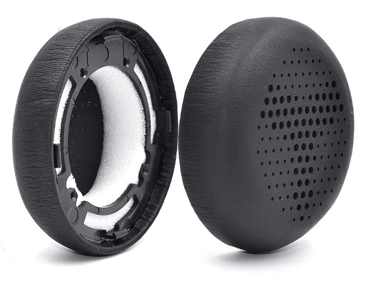 Náhradné náušníky pre slúchadlá AKG Y500 - Čierne, kožené