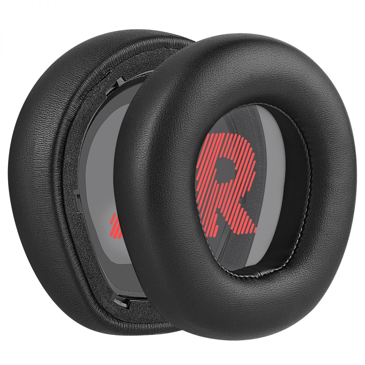 Náhradné náušníky pre slúchadlá JBL Quantum 800 - Čierne, kožené