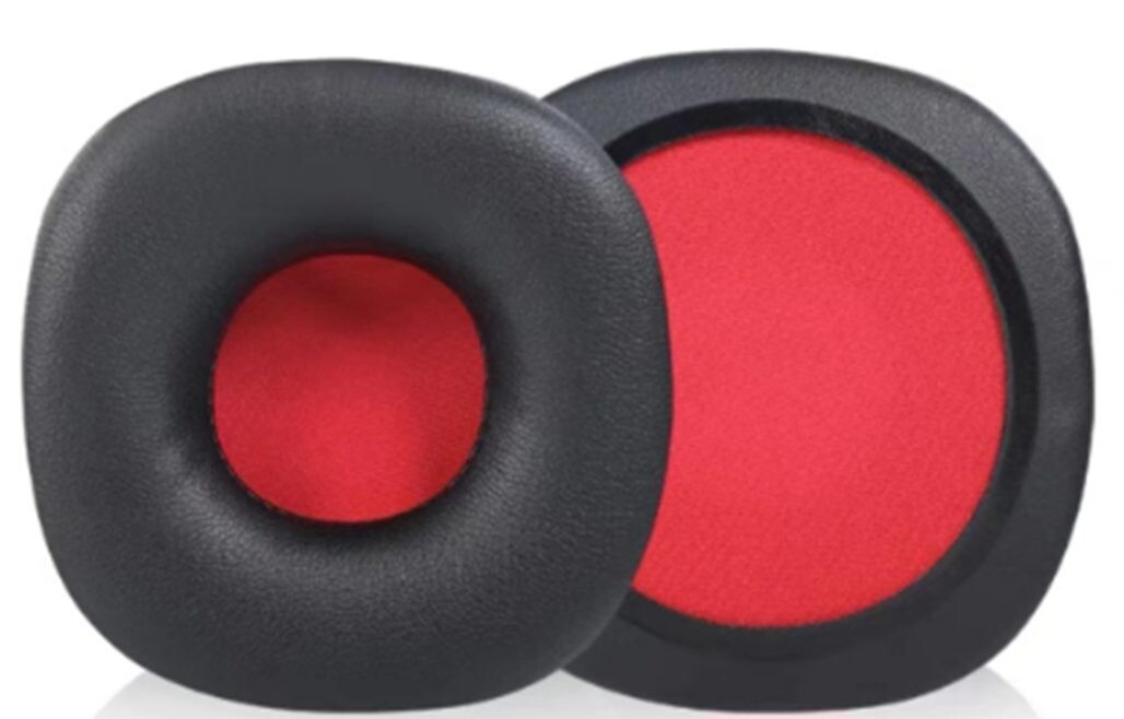 Náhradné náušníky pre slúchadlá Sony NWZ-WH303 - Čierne s červeným vnútrom