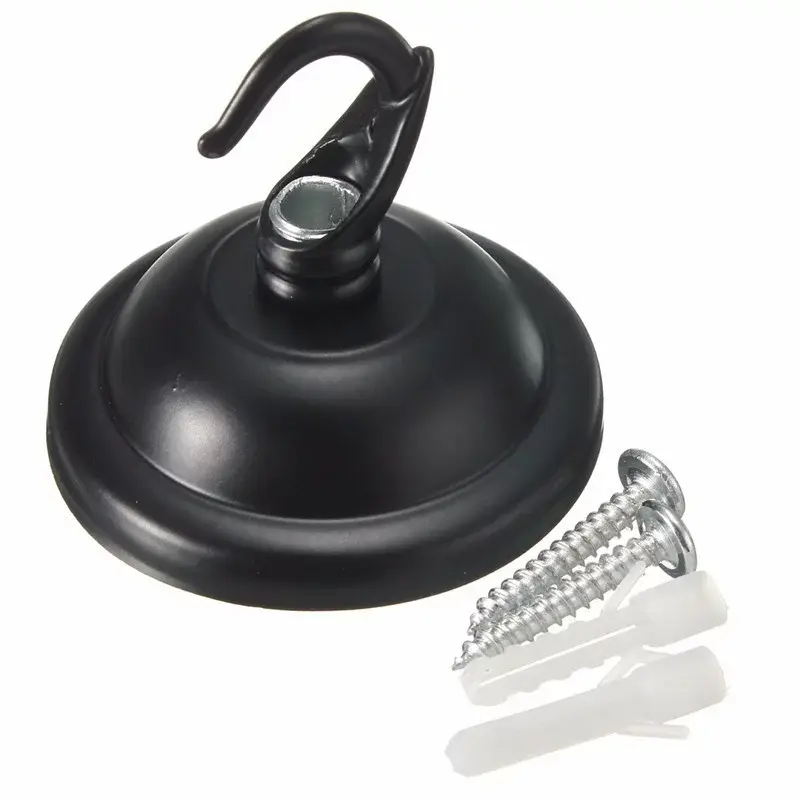 Baldachýn s háčikom, priemer 55mm, čierny