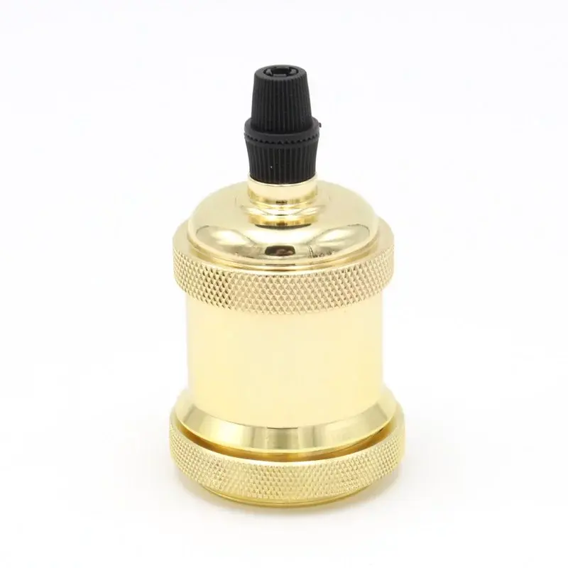 Objímka retro E27 HQL G, zlatá