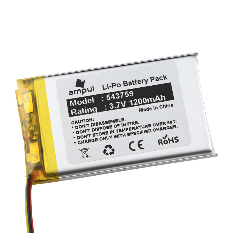Li-Pol batéria 1200mAh, 3.7V, 543759, SH2 - 3pin