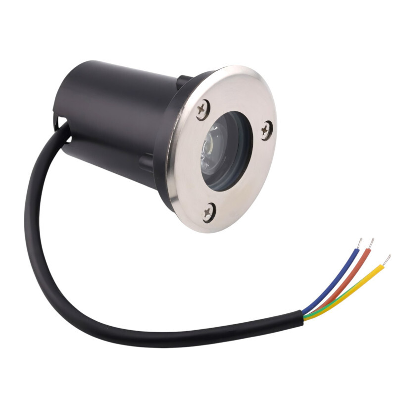 Vonkajšie zápustné svietidlo 1W, nerez, Prírodná biela (4000-4500K)