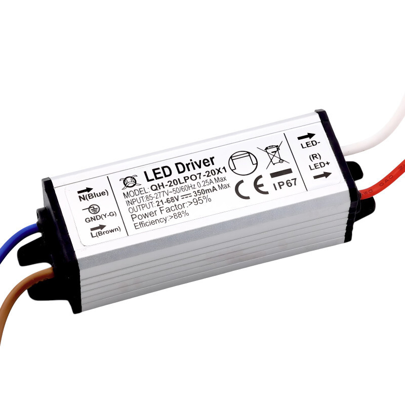 Napájací zdroj pre 7-20 kusov 1W LED, 21-68V, 300mA, IP67