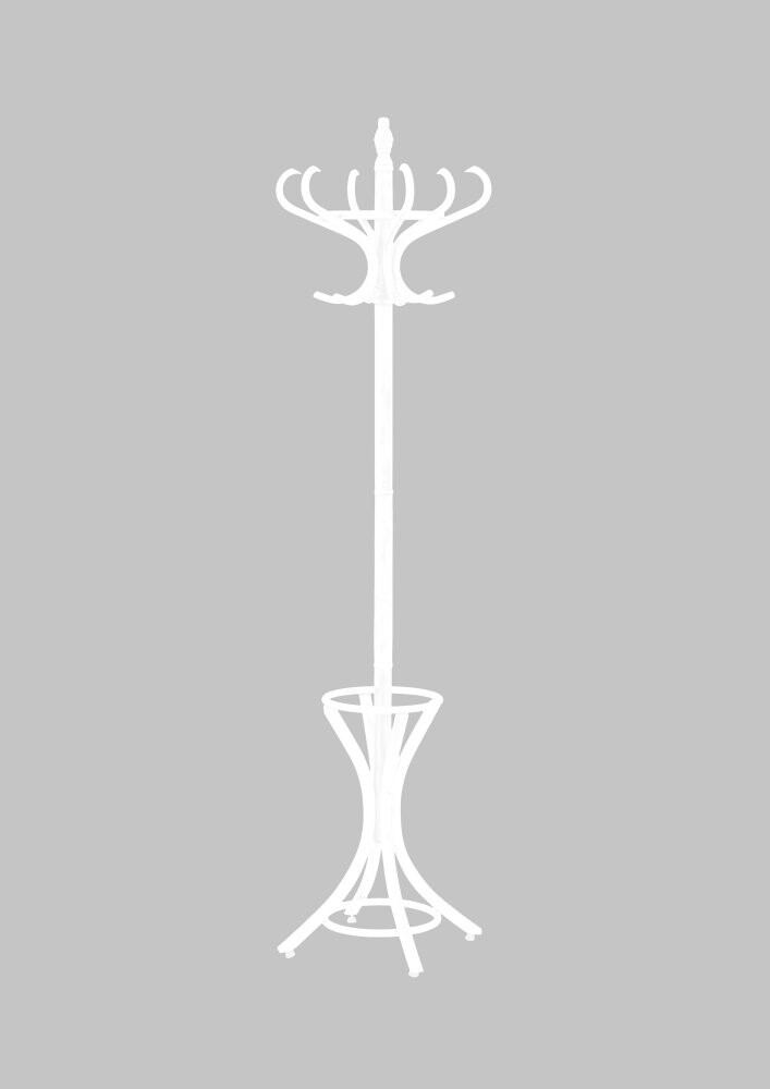 Drevený stojanový vešiak GIOR II — biela