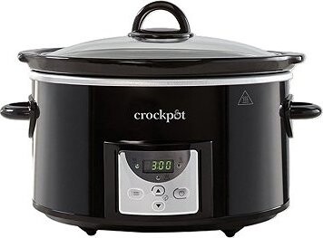 CrockPot Pomalý hrniec s časovačom 3,5 l, čierny