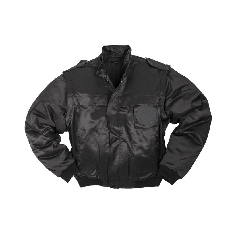 Bunda Mil-Tec Security s odopínacími rukávmi - čierna, M