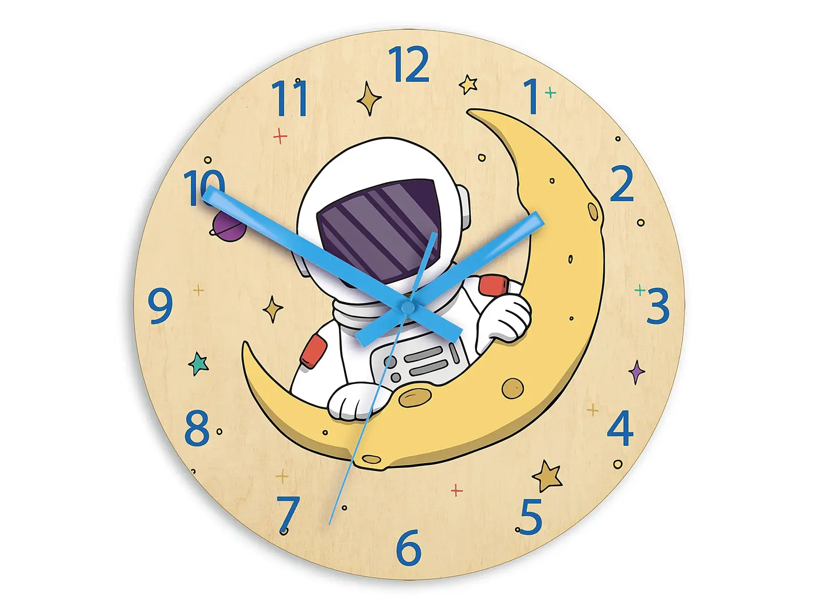 Dětské nástěnné hodiny Ami Astronaut 30 cm vícebarevné