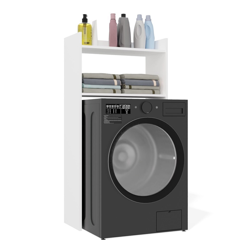 Koupelnový regál nad pračku NINA bílý