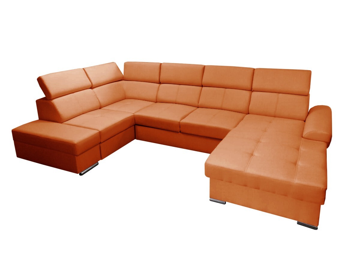 Rohová rozkladacia pohovka s leňoškou Colt II oranžová