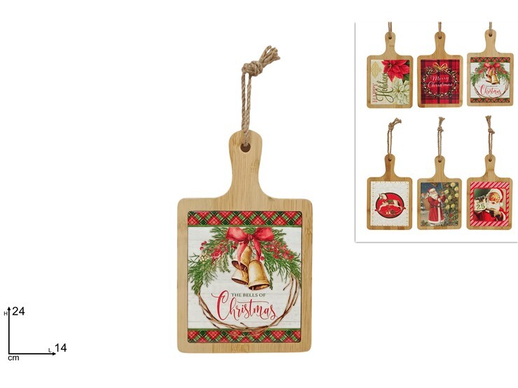 MAKRO - Doska dekorácia vianočná rôzne motívy
