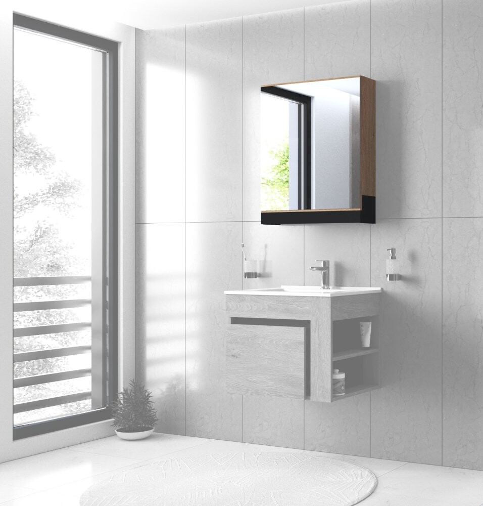 Závesná zrkadlová skrinka DUESA Halmar