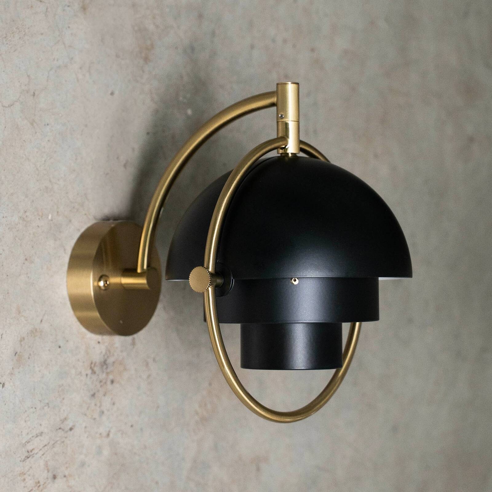 Gubi nástenné svetlo Multi-Lite, čierne, kov, G9