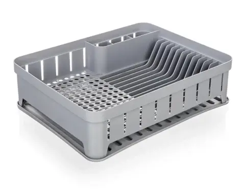 Odkvapkávač na riad myKitchen 40x31 cm, šedý%