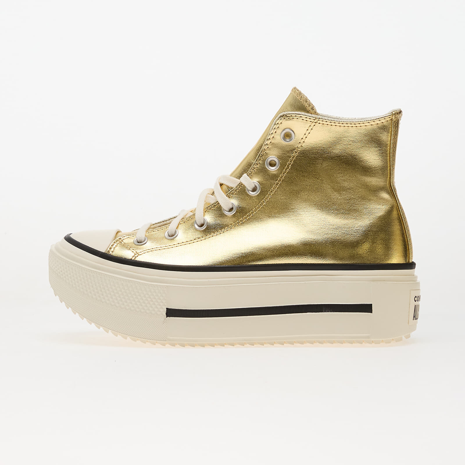 Tenisky Converse Chuck Taylor All Star Lift Double Stack Metallic Gold/ Egret/ Black EUR 36.5