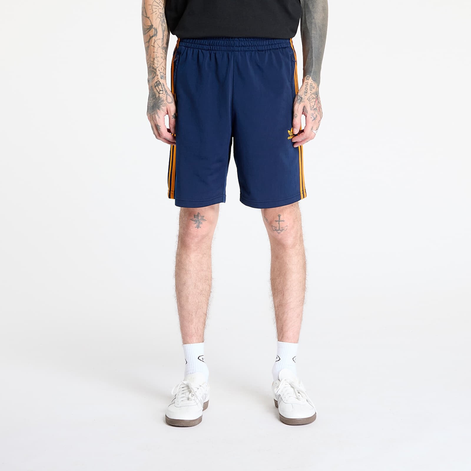 Šortky adidas Adicolor Firebird Shorts Night Indigo/ Black/ Better Scarlet M