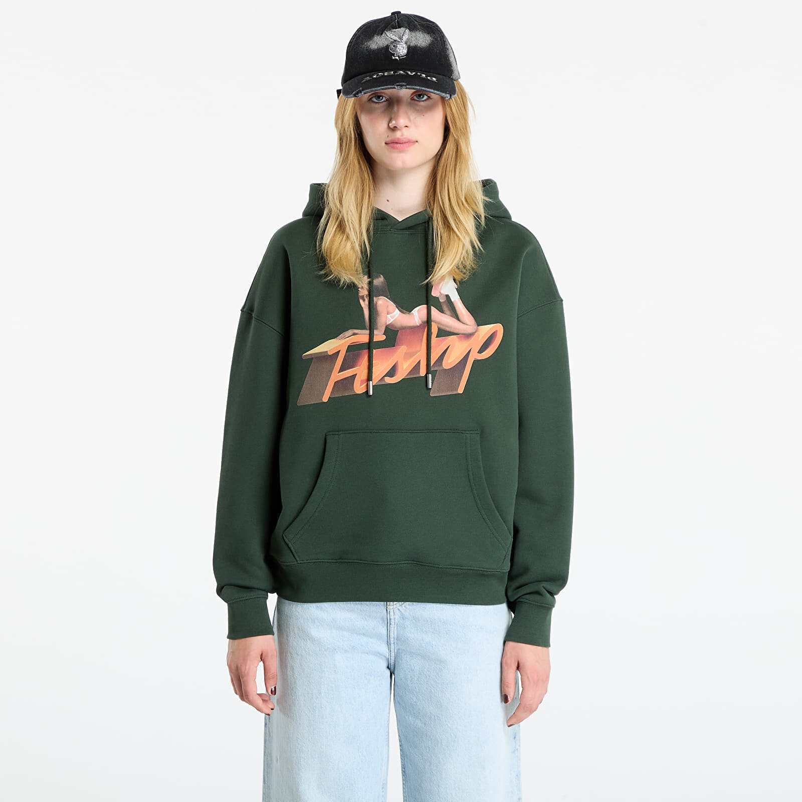 Mikina Playboy x FTSHP Hoodie UNISEX Green S