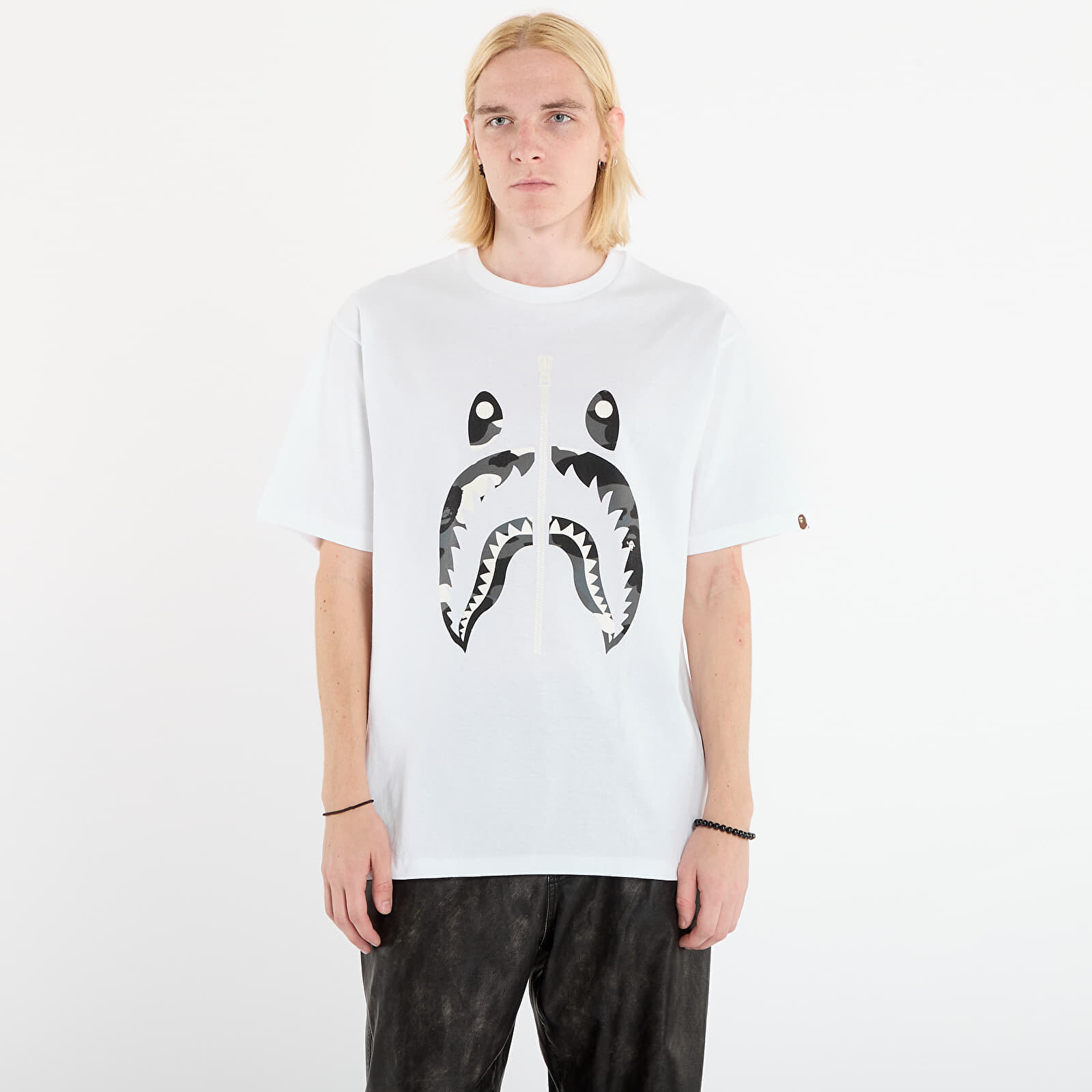 Tričko A BATHING APE City Camo Shark Tee UNISEX White M