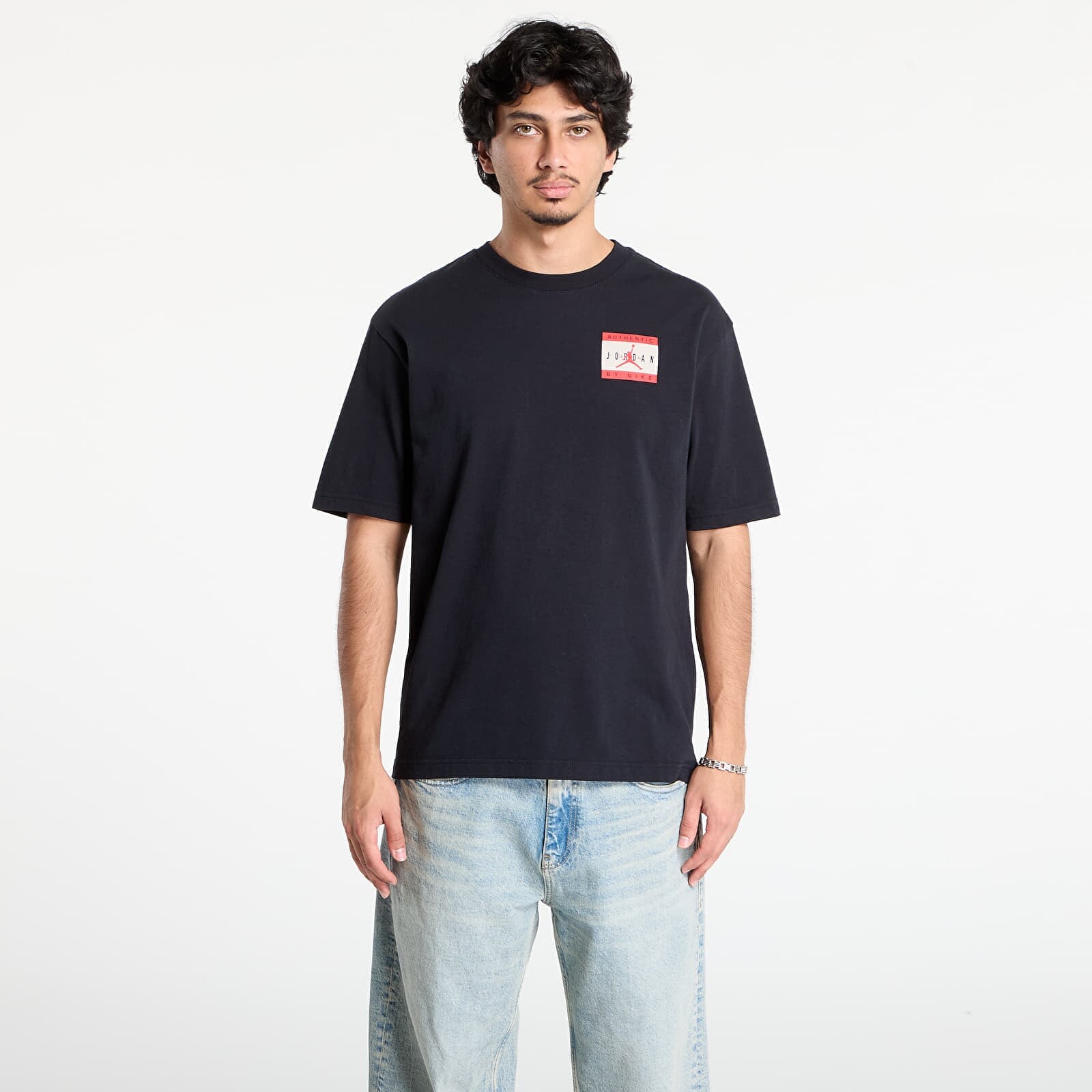 Tričko Jordan Brand Men's T-Shirt Black/ University Red XS