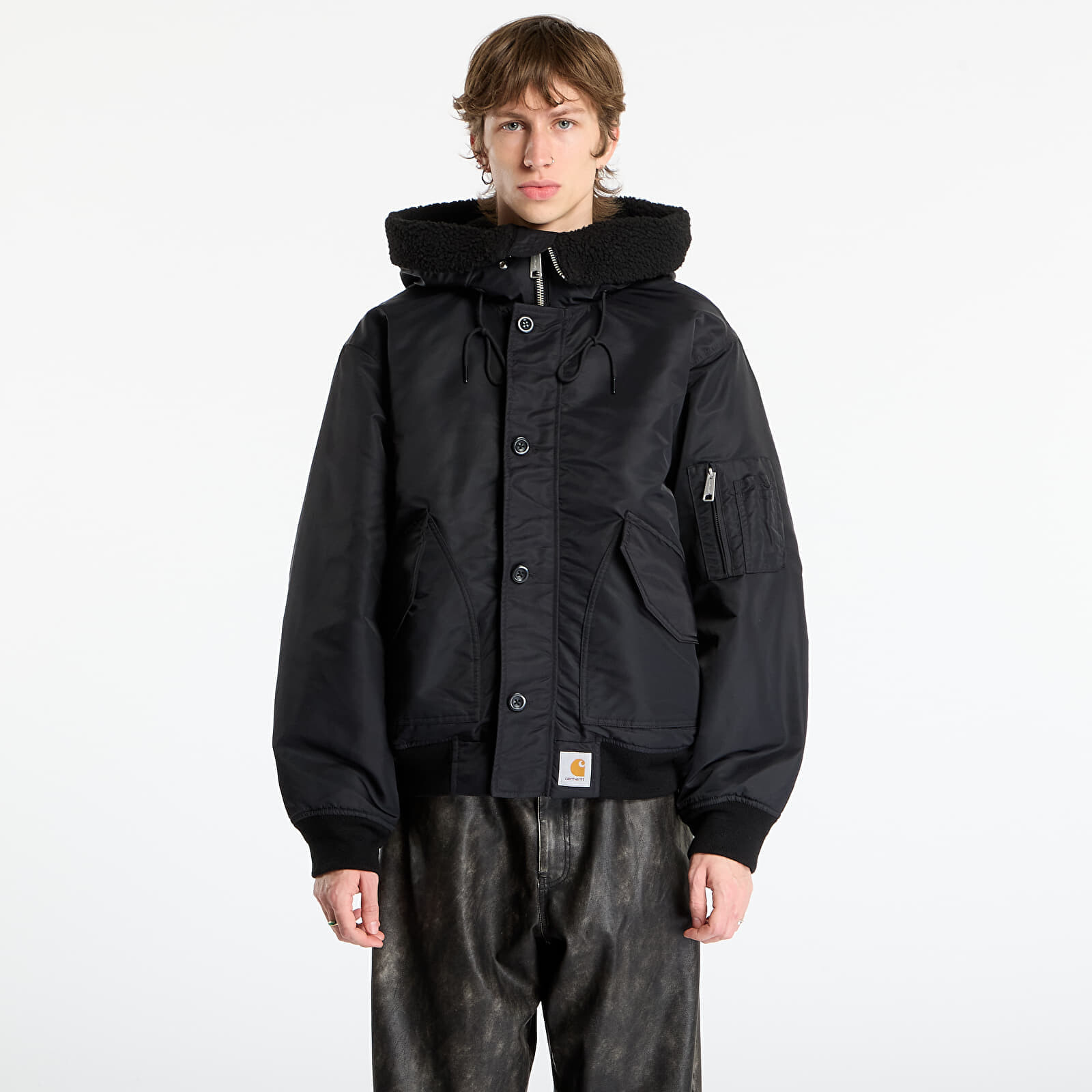 Bunda Carhartt WIP Hd Oltera Bomber UNISEX Black/ Black S