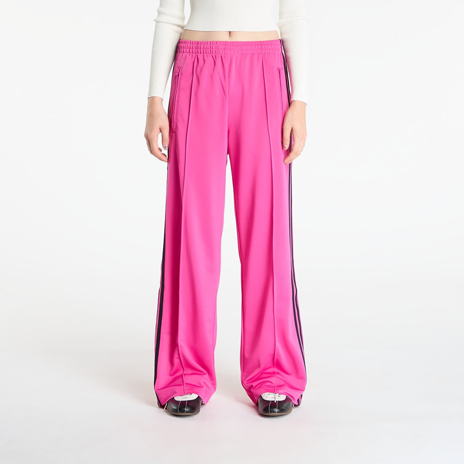 Tepláky adidas Adicolor Classic Firebird Loose Track Tracksuit Bottoms Semi Lucid Fuchsia L