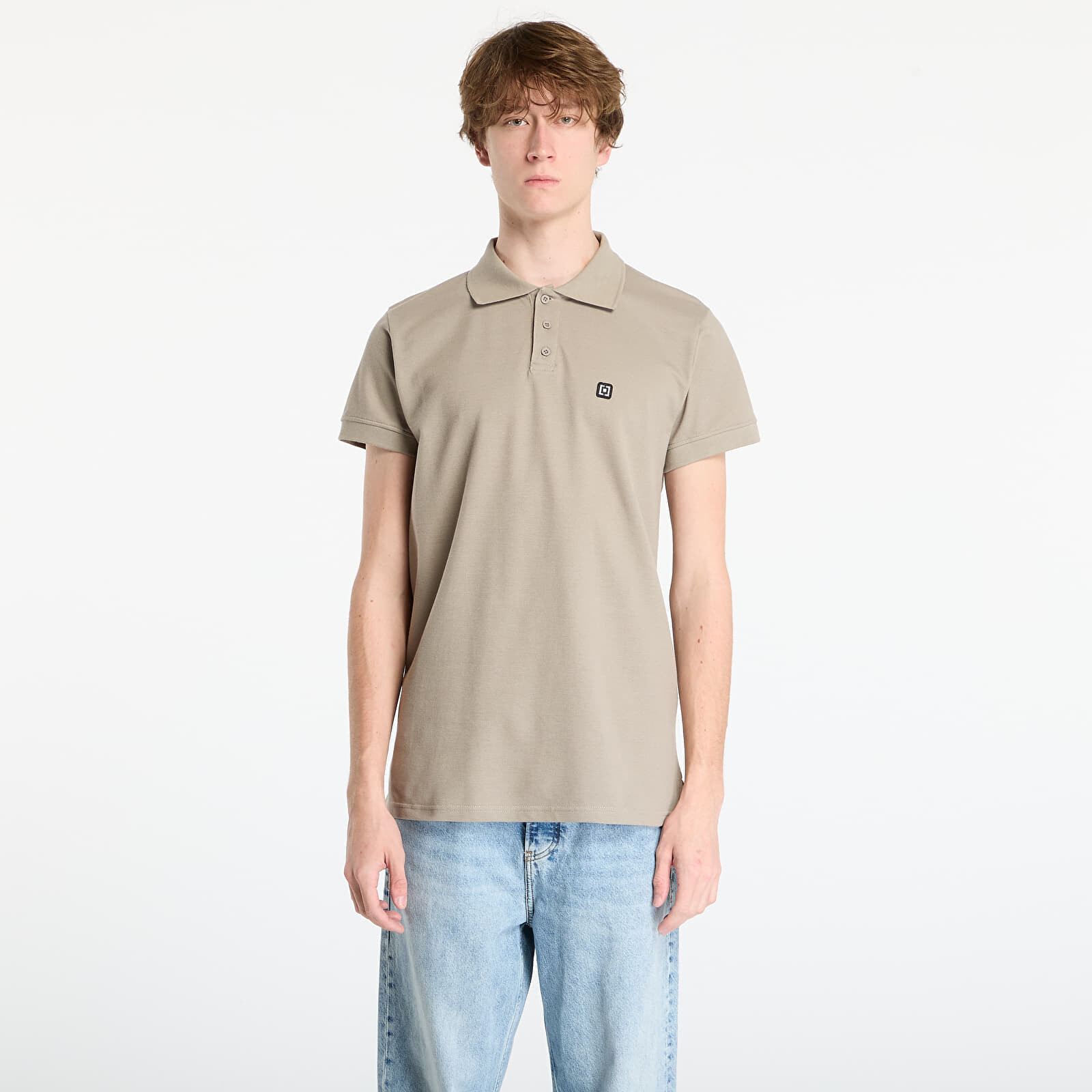 Tričko Horsefeathers Kato Polo T-Shirt Taupe S