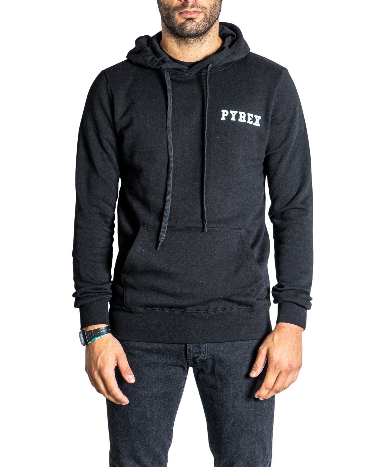 Čierna mikina Pyrex s kapucňou