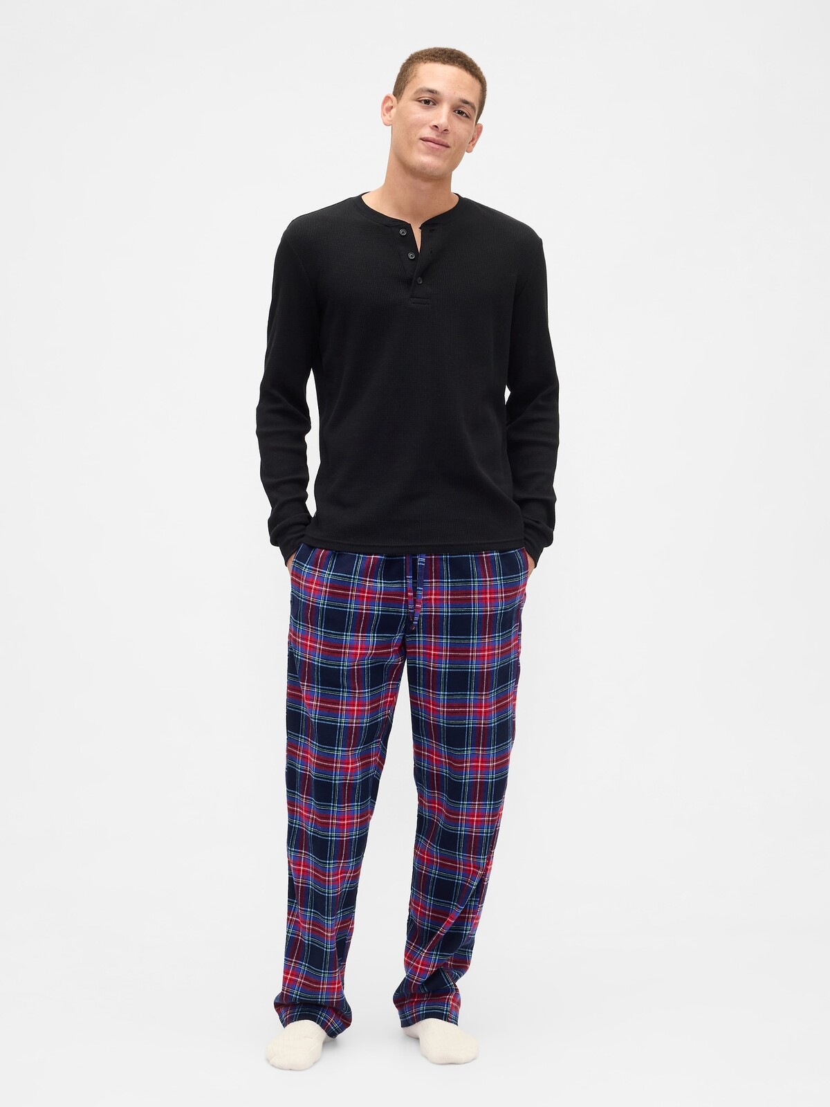 Pánske flanelové pyžamové nohavice GAP