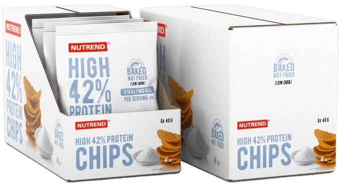 Nutrend high protein chips 6x40g - juicy steak