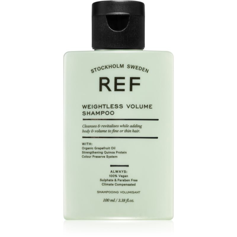 REF Weightless Volume Shampoo šampón pre jemné vlasy bez objemu pre objem od korienkov 100 ml