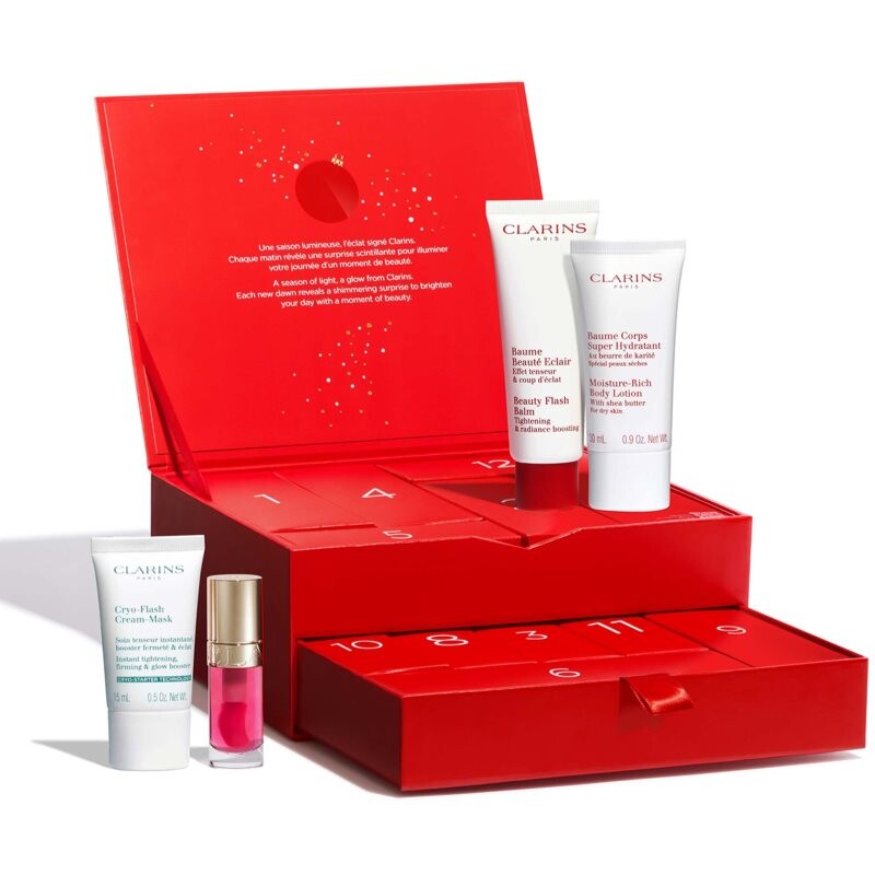 Clarins Advent Calendar 12 Holiday Season adventný kalendár