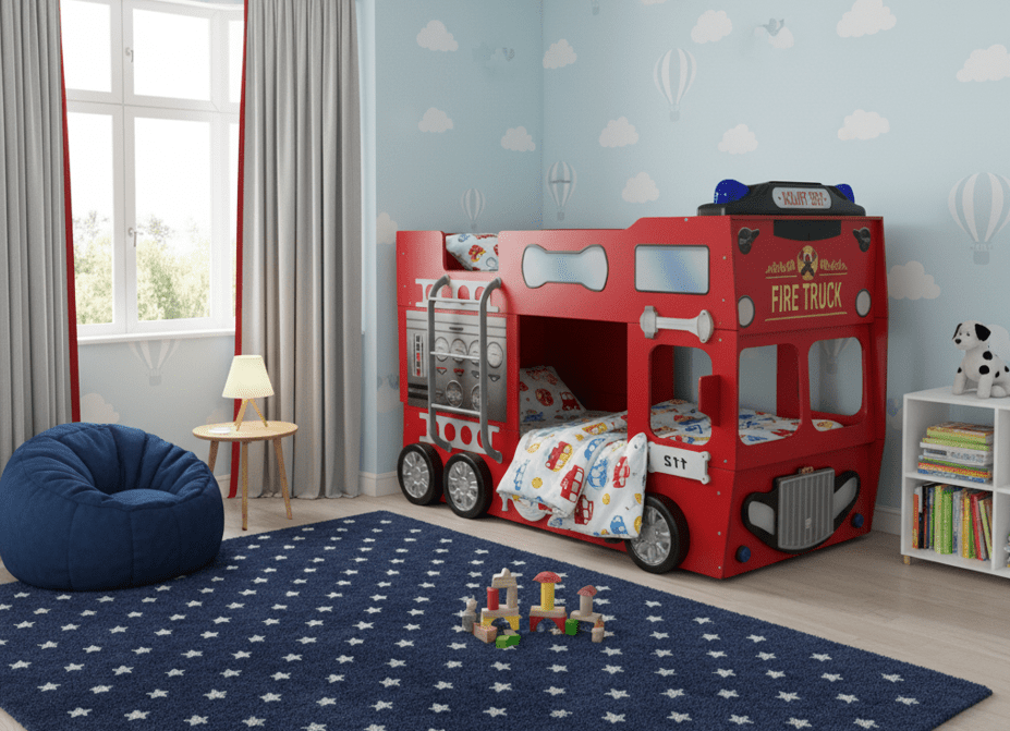 Artplast Detská poschodová posteľ HASIČI | 90 x 190 cm