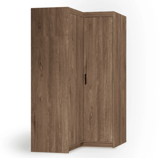 ArtLemp Rohová šatníková skriňa ELLEN 2D | dub lefkas