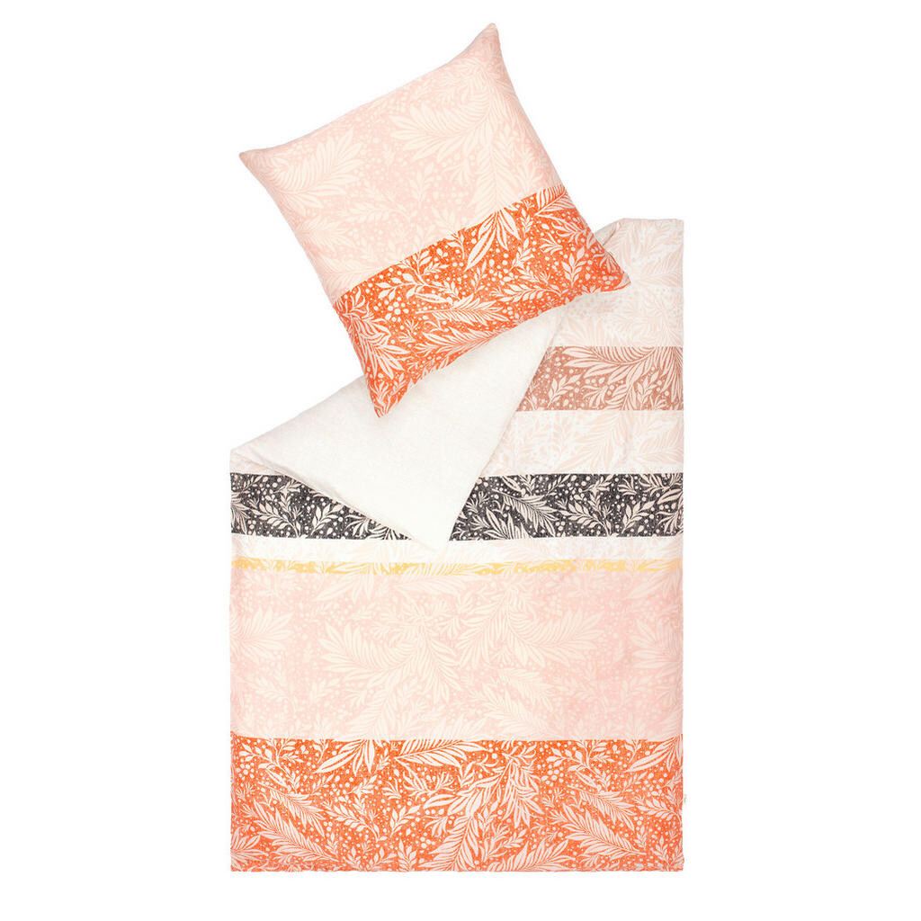 Esprit OBOJSTRANNÁ POSTEĽNÁ BIELIZEŇ, satén, krémová, prírodná farba, terakota, 135/200 cm