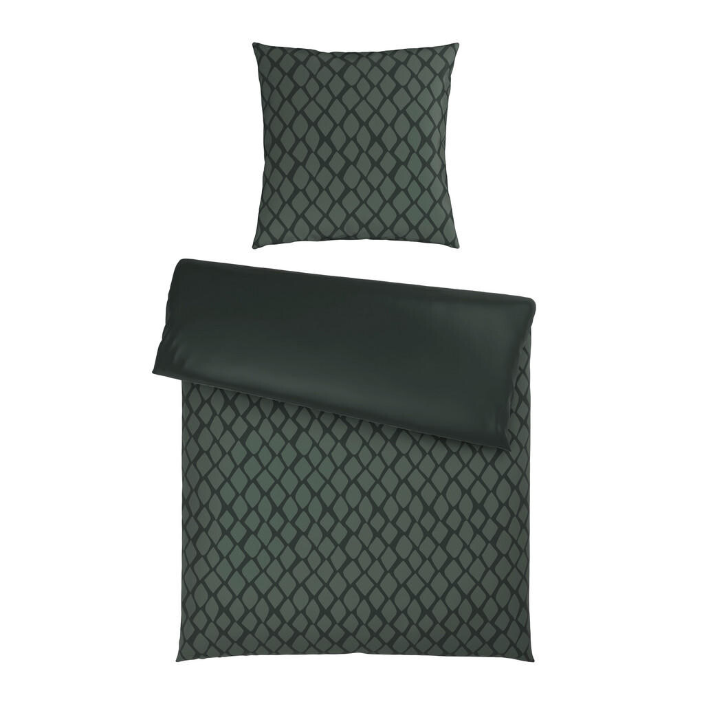 Dieter Knoll OBOJSTRANNÁ POSTEĽNÁ BIELIZEŇ, satén, zelená, 155/220 cm