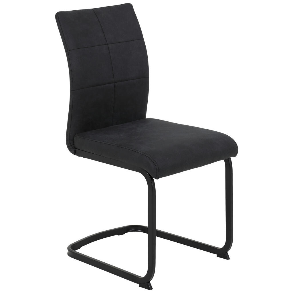 Carryhome STOLIČKA S PRUŽNÝM PODNOŽÍM, mikrovlákno, antracitová