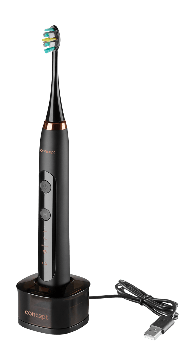 CONCEPT ZK7011 Sonická zubná kefka s cestovným puzdrom PERFECT SMILE, black